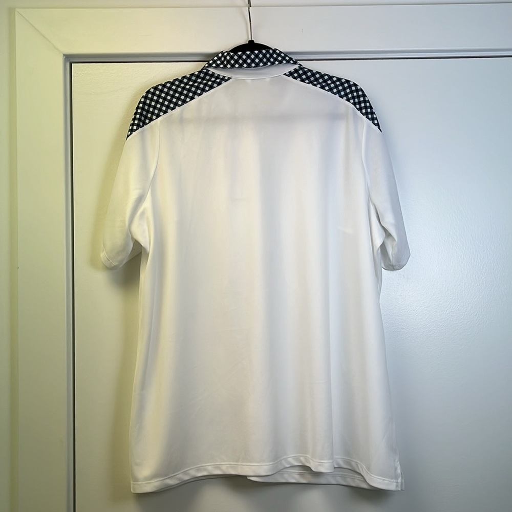 Lady Hagen women’s NWT desert getaway print block short sleeve polo gingham 2X - Picture 4 of 11